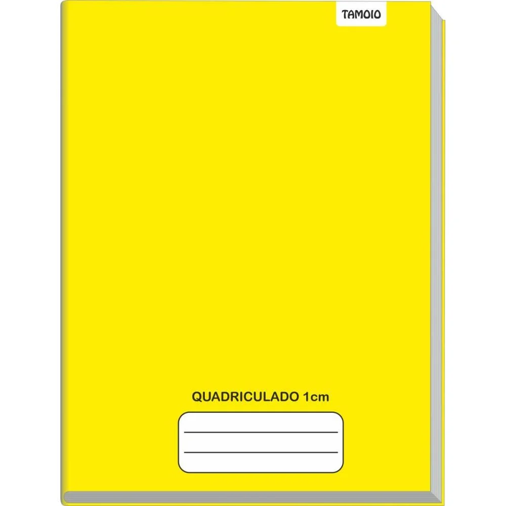 Caderno Quadriculado Univers. 1X1Cm 48F Brochurao C.d Amarel Tamoio (Pct.c/05) - imagem 3