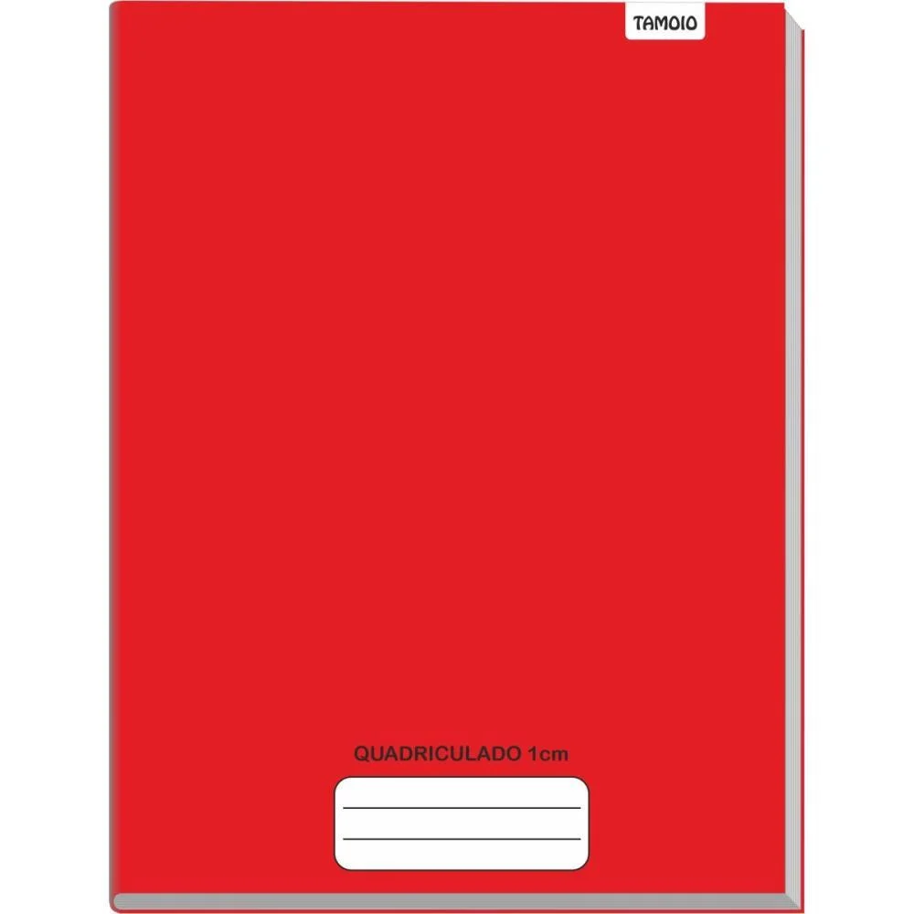 Caderno Quadriculado Univers. 1X1Cm 48F Brochurao C.d Vermel Tamoio (Pct.c/05) - imagem 3