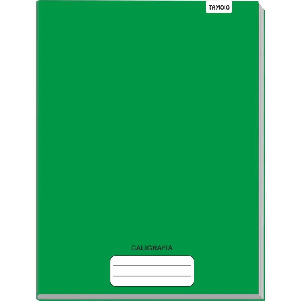 Caderno Caligrafia Capa Dura Liso 48Fl Brochurao Verde Tamoio (Pct.c/05) - imagem 2