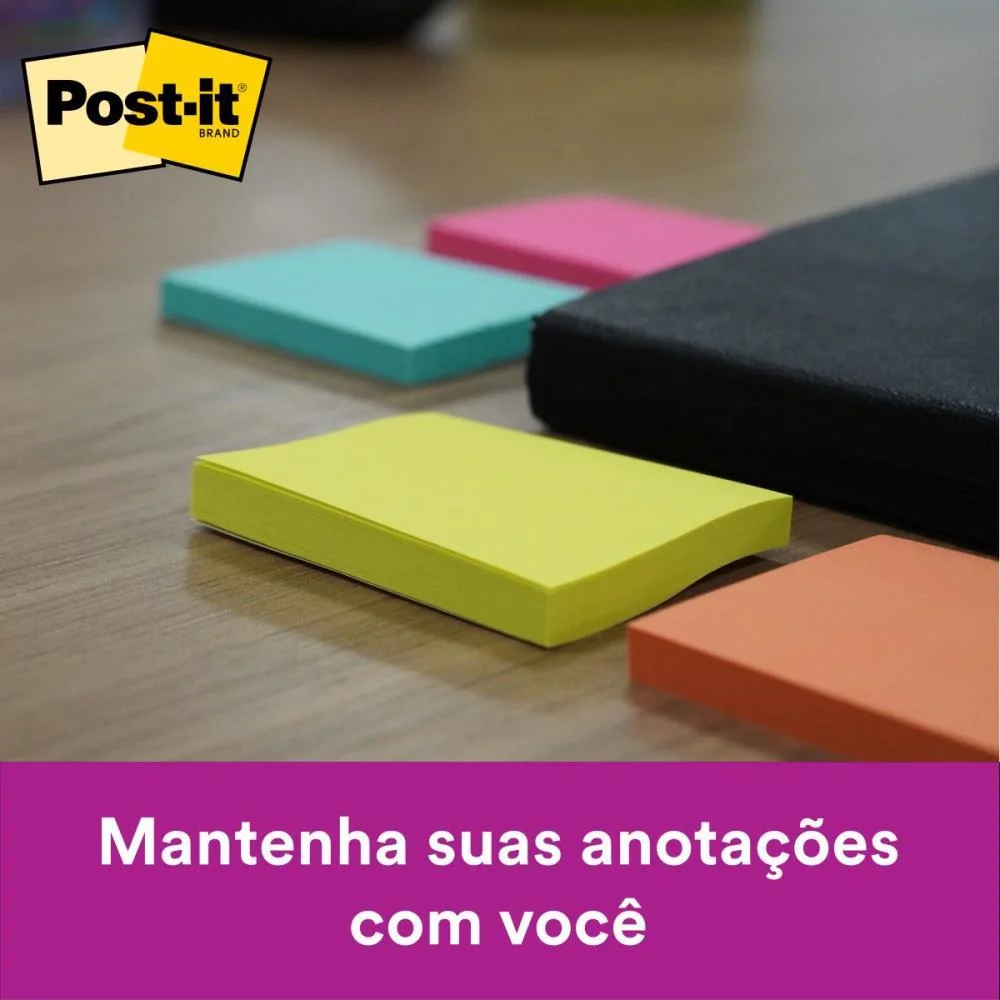 Bloco De Recado Post-It 653 Tropical 38X50Mm 50Fl. 3M (Pct.c/04) - imagem 4