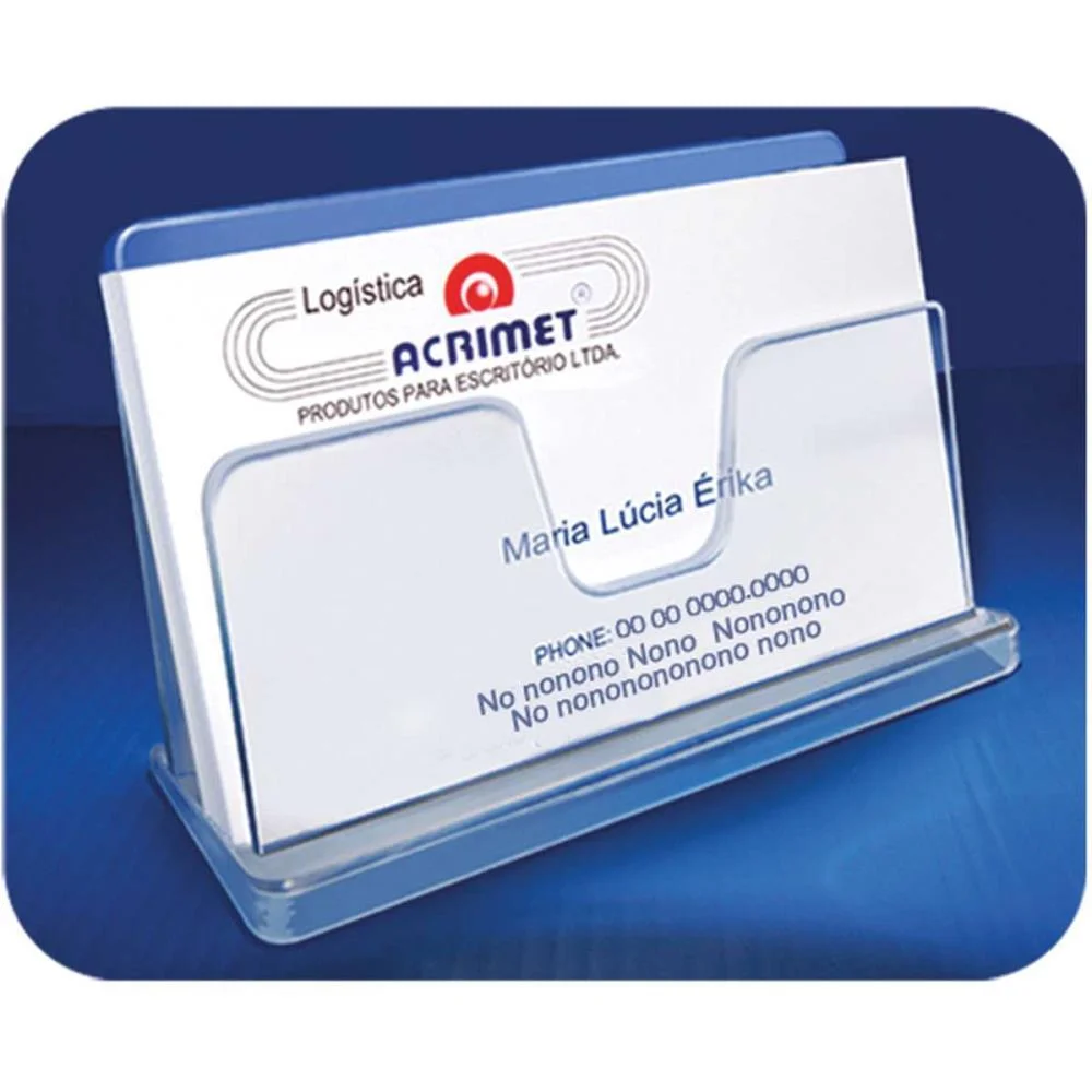 Acessorio Para Mesa Porta Cartao Visita Classic Cr Acrimet (Pct.c/03) - imagem 2