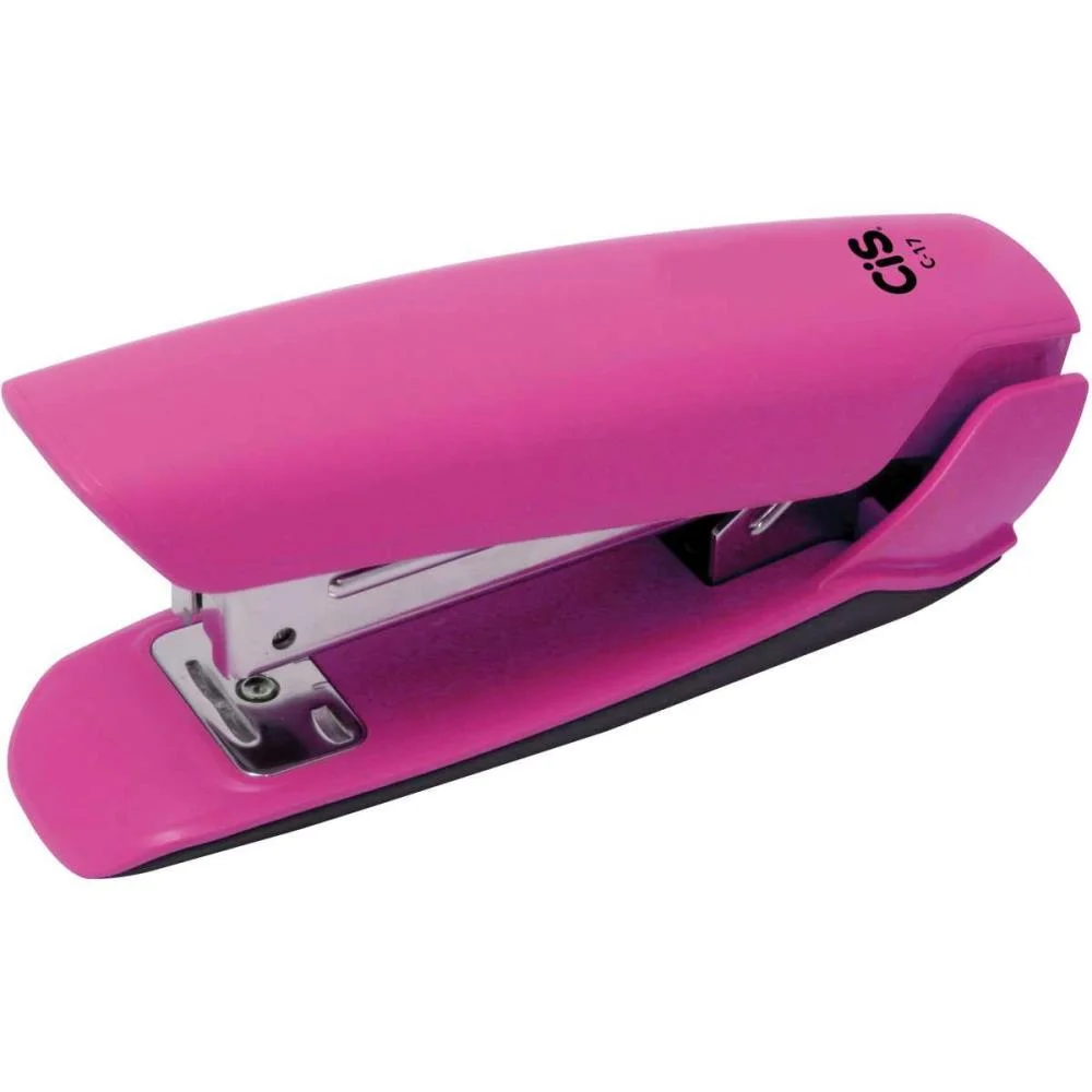 Grampeador Plastico Cis C-17 P/20Fls Rosa Sertic (Unidade) - imagem 2