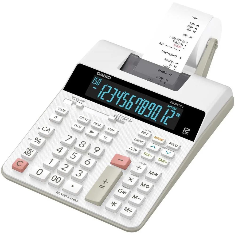Calculadora De Impressao 12 Dig. Printer 2Cores Bivolt Casio - imagem 2