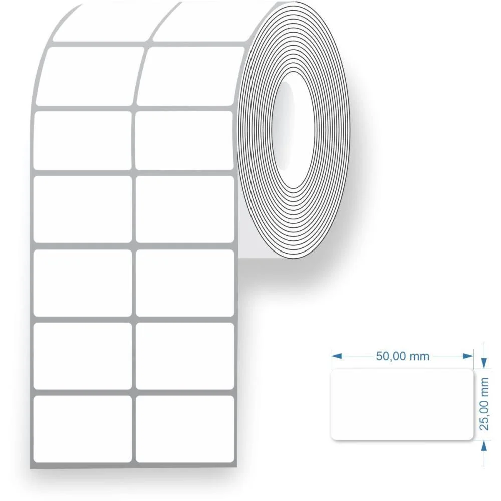 Etiqueta Adesiva Couche 50X25Mmx42M 2Col/3000Et Grespan (Rolo) - imagem 2