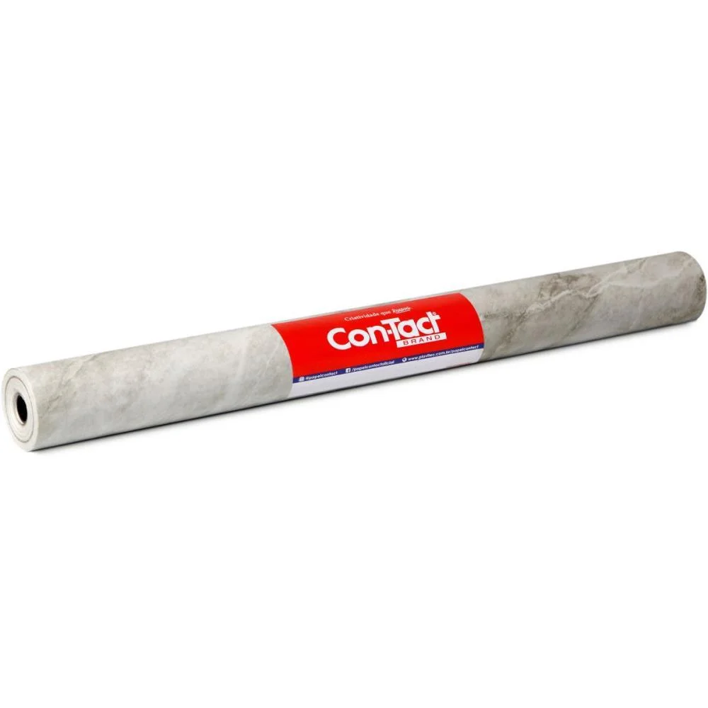 Contact Decorado 45Cmx10M Marmore Carrara Brilho Contact (Rolo) - imagem 2