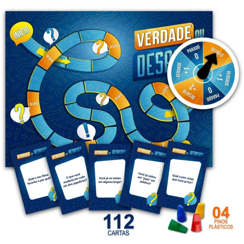 Jogo De Tabuleiro Verdade Ou Desafio Pais E Filhos (Unidade) - imagem 3