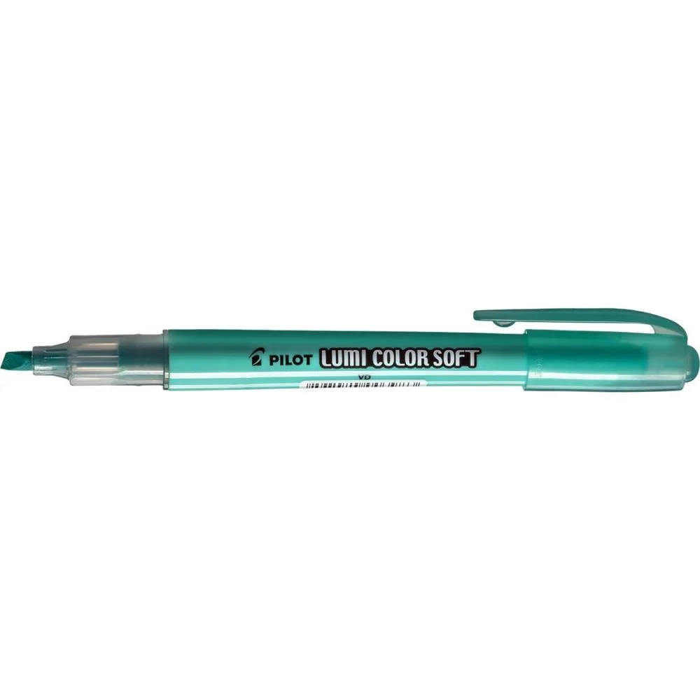 Caneta Marca Texto Lumicolor Soft Verde Pastel Pilot (Cx.c/12) - imagem 4