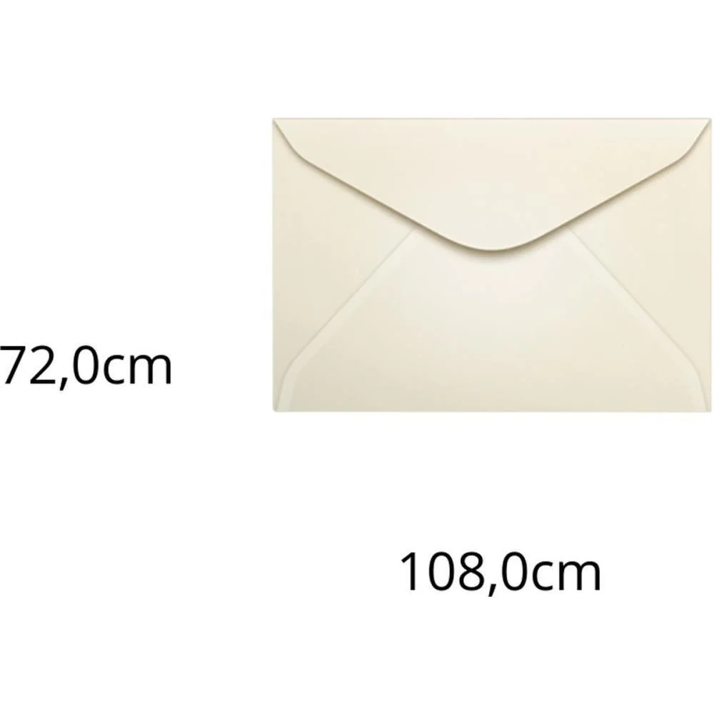 Envelope Colorido Visita 72X108 Creme Marfim 80G Scrity (Pct.c/100) - imagem 2