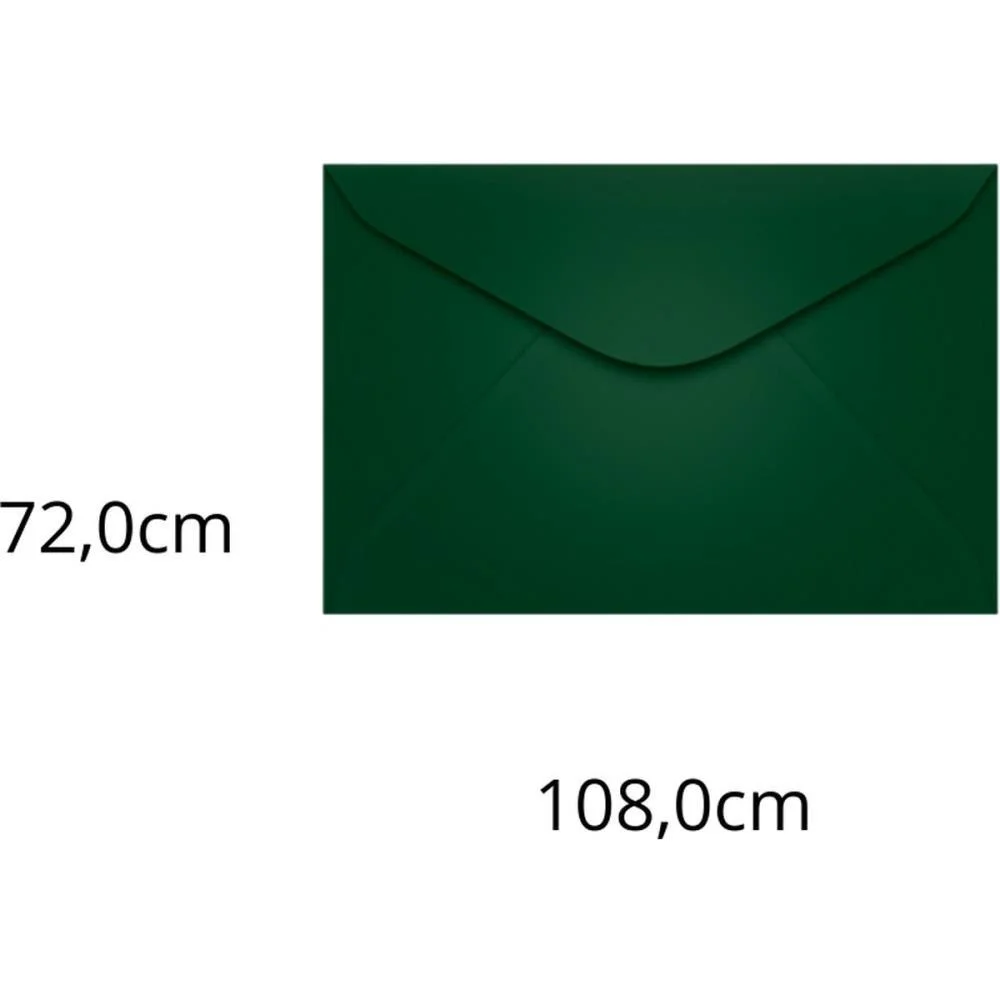 Envelope Colorido Visita 72X108 Vd.escuro Brasil 80G Scrity (Pct.c/100) - imagem 2