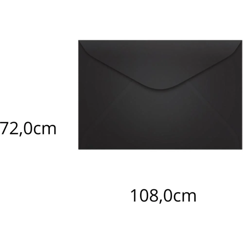 Envelope Colorido Visita 72X108 Preto Los Angeles 80G Scrity (Pct.c/100) - imagem 3