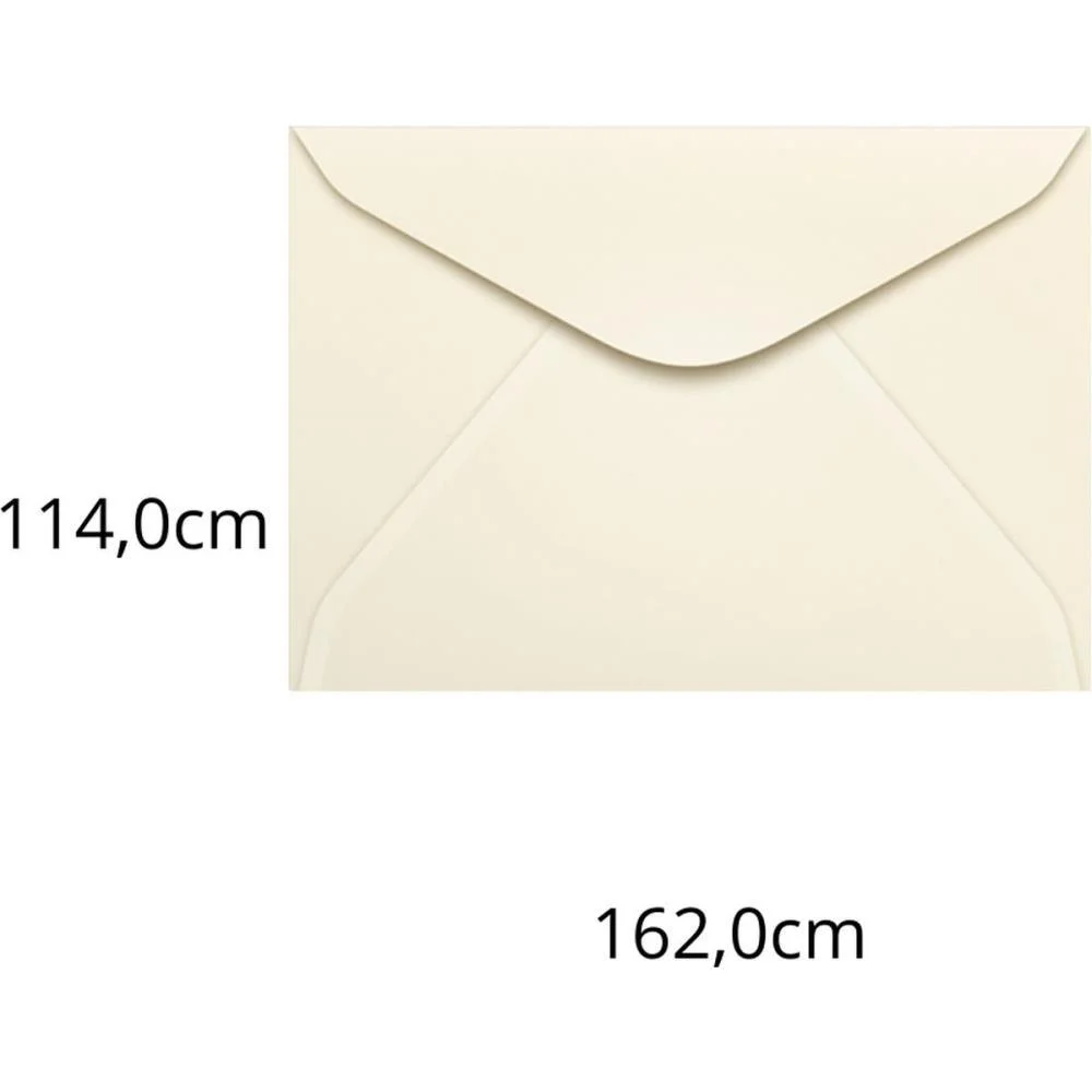 Envelope Colorido Carta 114X162 Creme Marfim 80G Scrity (Pct.c/100) - imagem 3