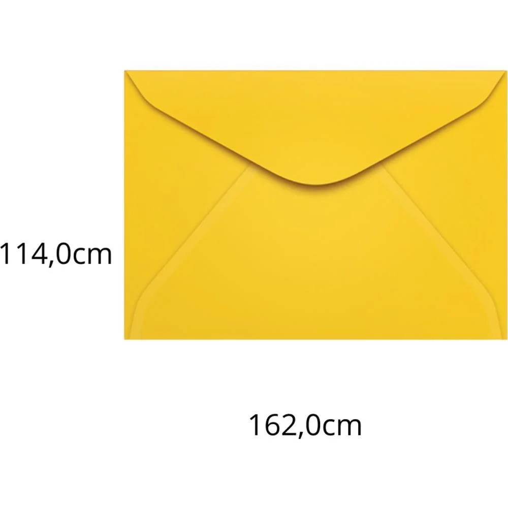 Envelope Colorido Carta 114X162 Amarelo Rio De Jan.80G Scrity (Pct.c/100) - imagem 3