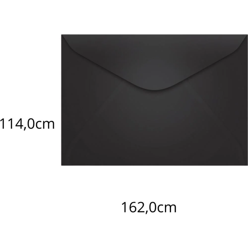 Envelope Colorido Carta 114X162 Preto Los Angeles 80G Scrity (Pct.c/100) - imagem 2