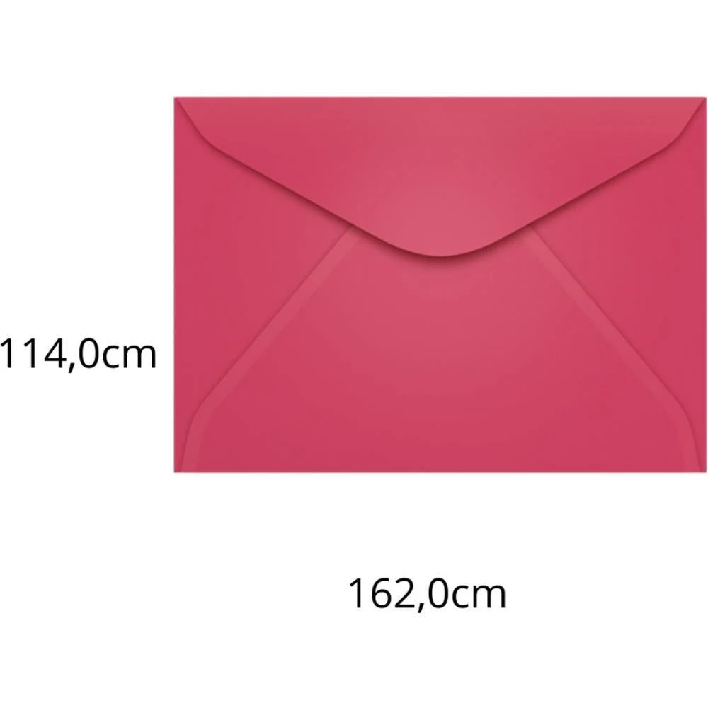 Envelope Colorido Carta 114X162 Pink Cancun 80G Scrity C/ 100 Unidades - imagem 2