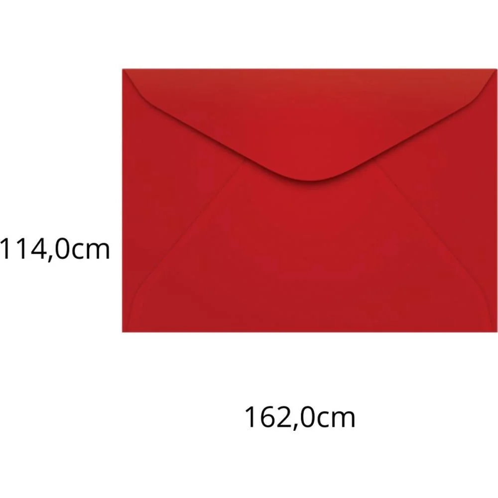 Envelope Colorido Carta 114X162 Vermelho Toquio 80G Scrity (Pct.c/100) - imagem 3
