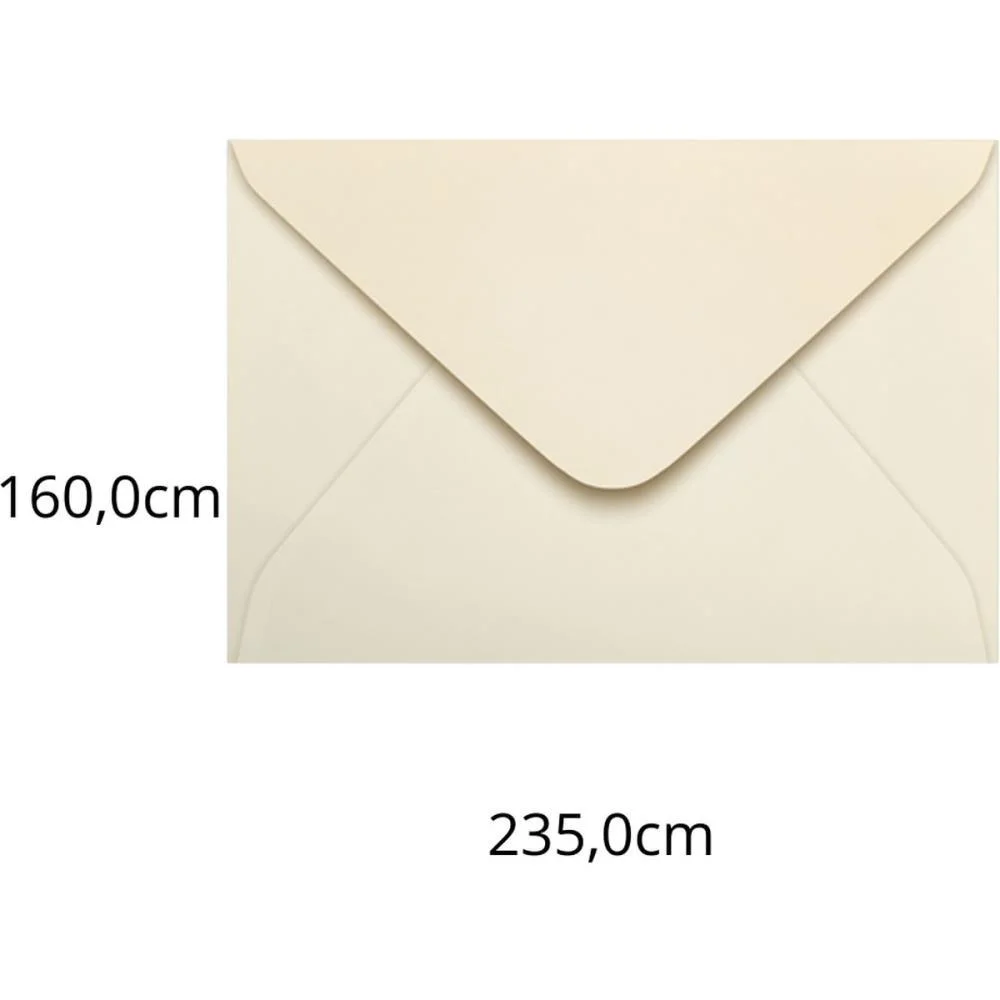 Envelope Colorido Convite 160X235 Creme Marfim 80G Scrity (Pct.c/100) - imagem 2
