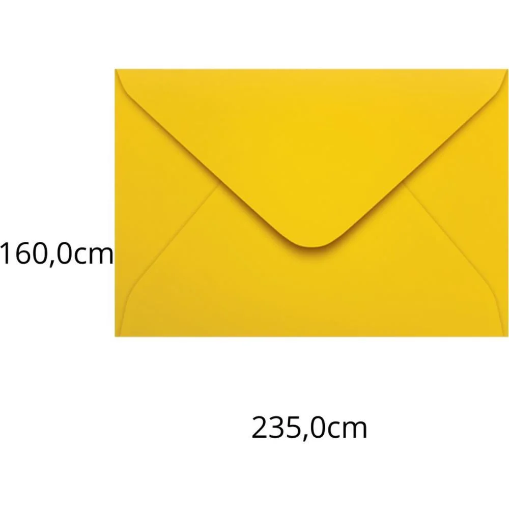 Envelope Colorido Convite 160X235 Amarelo Rio De Jan.80G Scrity (Pct.c/100) - imagem 2