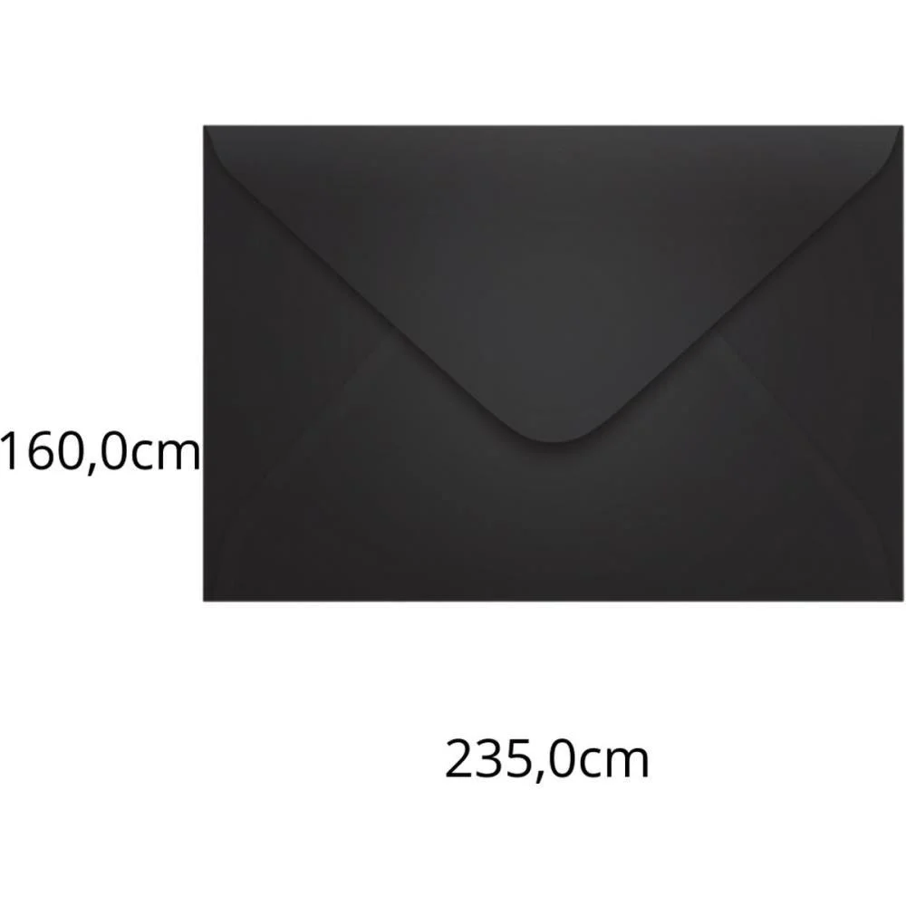 Envelope Colorido Convite 160X235 Preto Los Angeles 80G Scrity (Pct.c/100) - imagem 2