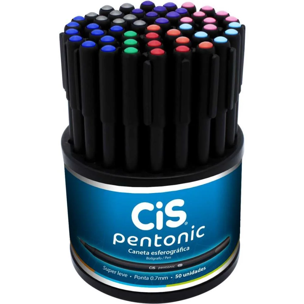 Caneta Esferografica Cis Pentonic 0,7Mm Sortidas Sertic C/ 50 Unidades - imagem 3