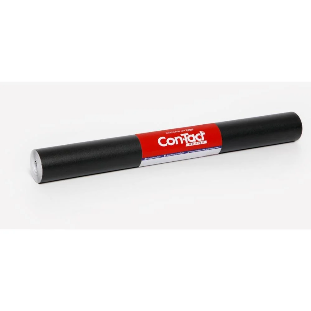 Contact Liso 45Cmx10M Opaco Preto Contact (Rolo) - imagem 3