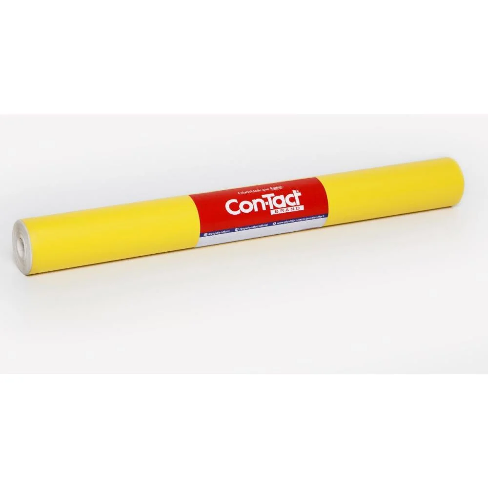 Contact Liso 45Cmx10M Opaco Amarelo Contact (Rolo) - imagem 3