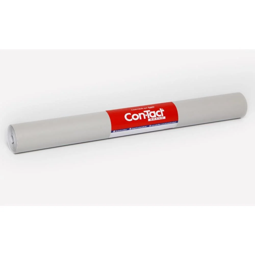 Contact Liso 45Cmx10M Opaco Cinza Contact (Rolo) - imagem 2