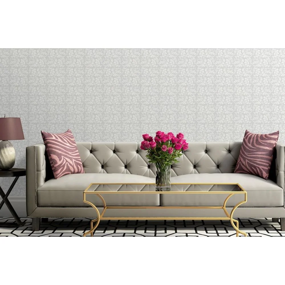 Contact Decorado 45Cmx10M Arabesco Cinza Contact (Rolo) - imagem 4