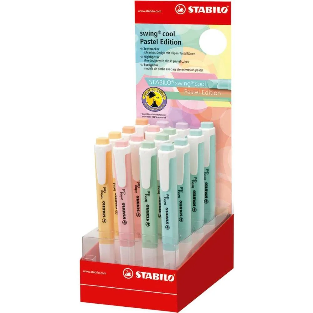 Caneta Marca Texto Stabilo Swing Cool Pastel 16Co Sertic (Dp.c/16) - imagem 2
