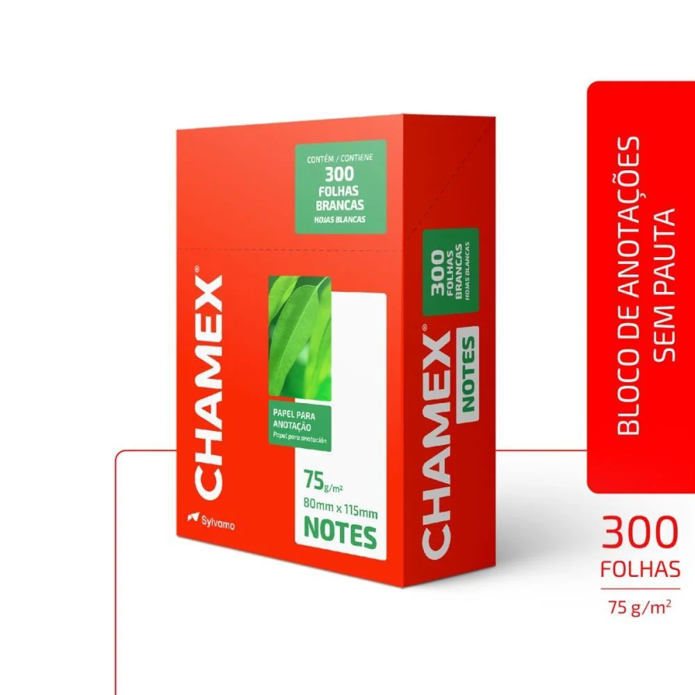 Bloco De Anotacoes Chamex Notes 80X115Mm 300Fls. Chamex (Caixinha) - imagem 4