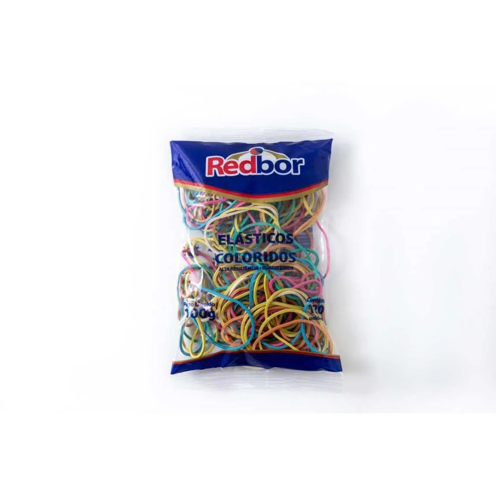 Elastico Colorido Super 100G Red Bor (Unidade) - imagem 3