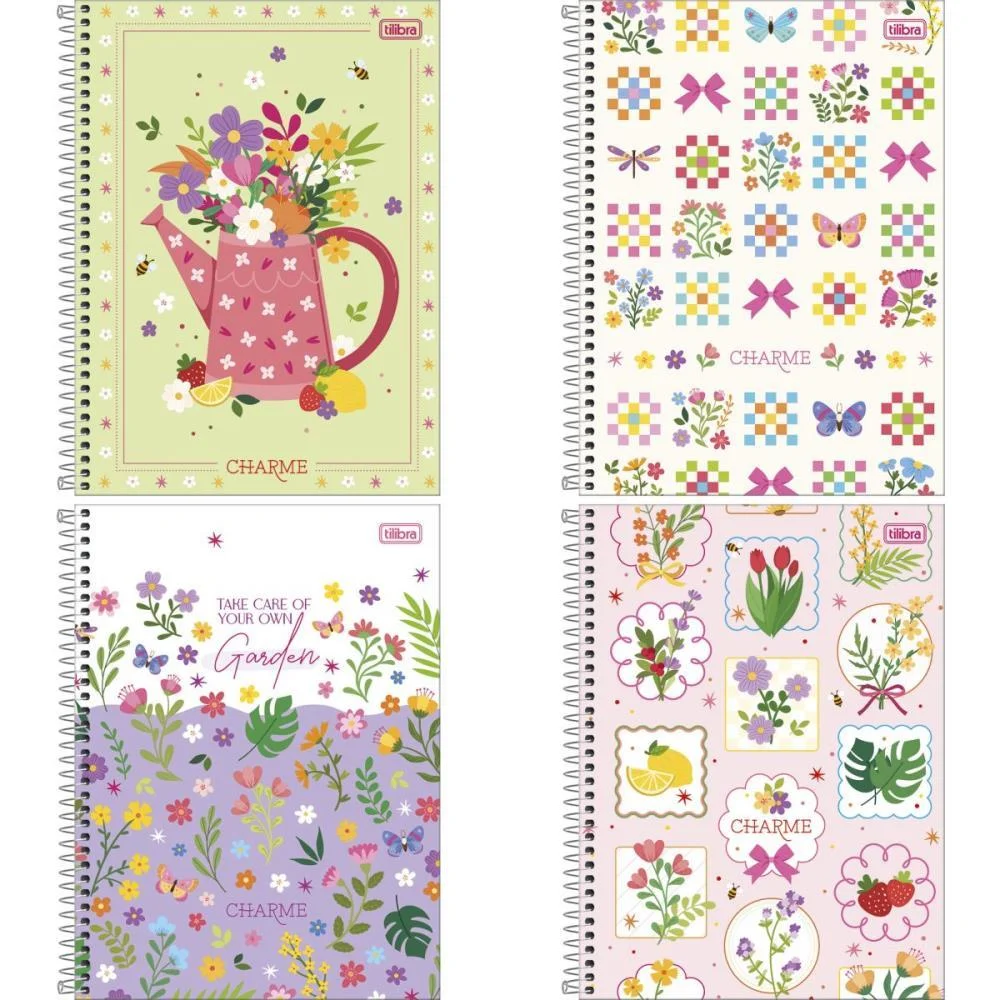 Caderno 10X1 Capa Dura Charme 160Fls. Tilibra (Pct.c/04) - imagem 4