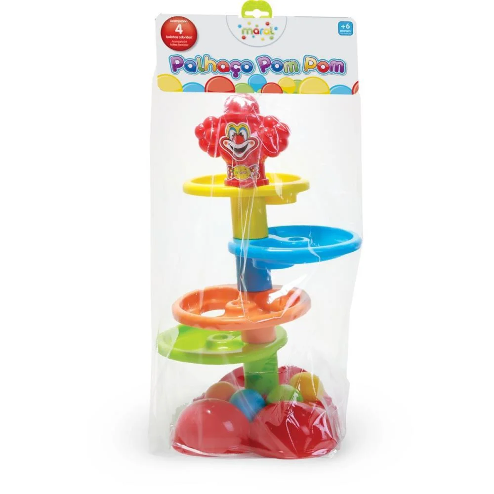 Brinquedo Educativo Palhaco Pom Pom Maral (Unidade) - imagem 3