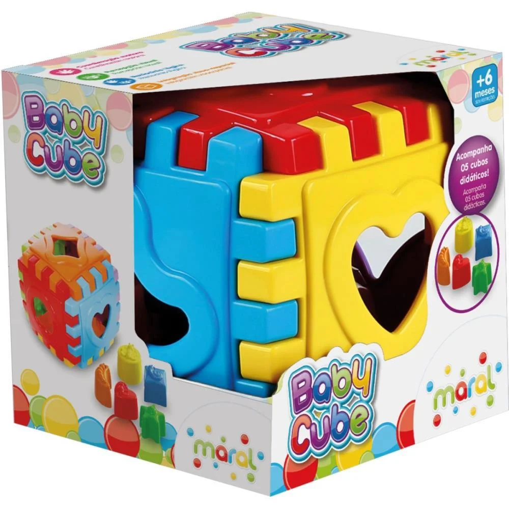 Brinquedo Educativo Baby Cube C/Blocos Maral (Unidade) - imagem 3