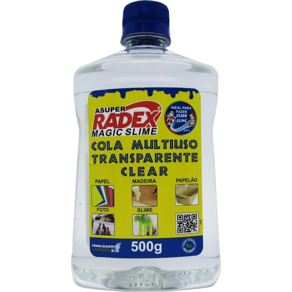 Cola Escolar Transparente 500G. Radex - imagem 2