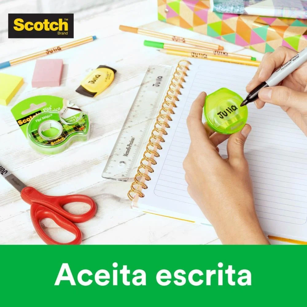 Fita Invisivel Scotch 810 12Mmx20M Corta Faci 3M (Bl.c/01) - imagem 5