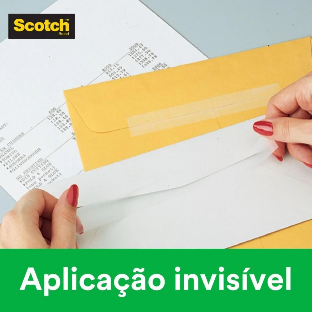 Fita Invisivel Scotch 810 12Mmx20M Corta Faci 3M (Bl.c/01) - imagem 6
