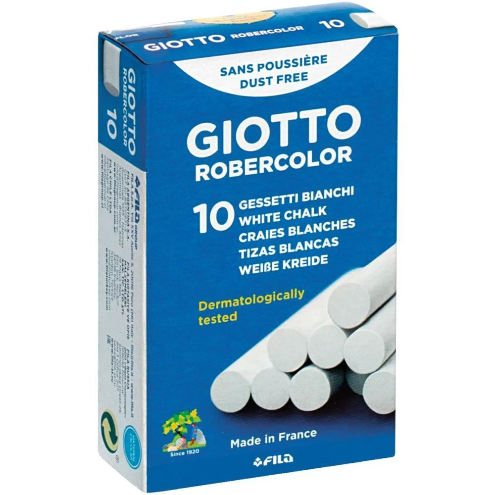 Giz Escolar Plastificado Giotto Branco C/10 Canson (Unidade) - imagem 3