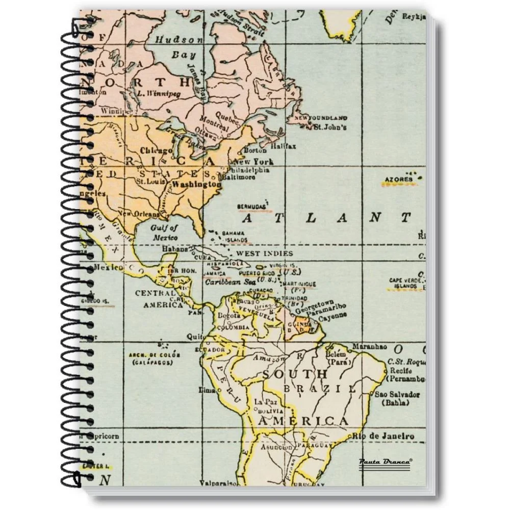 Caderno Espiral 1/4 Capa Dura Rox Masculino 96Fls. Pauta Branca (Pct.c/05) - imagem 4
