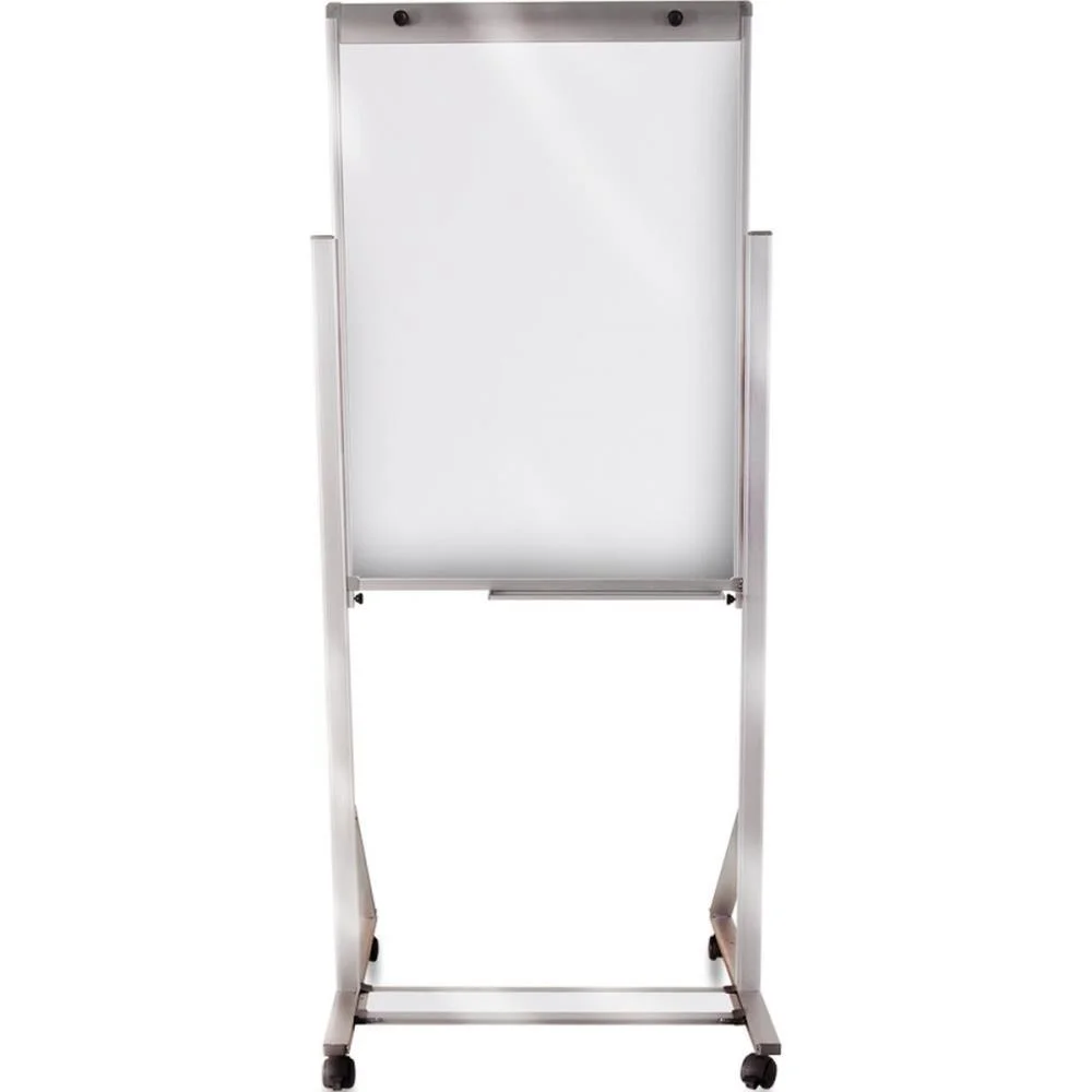 Cavalete Para Flip-Chart Aluminio 100X70Cm Bco C/Rodiz. Souza - imagem 3