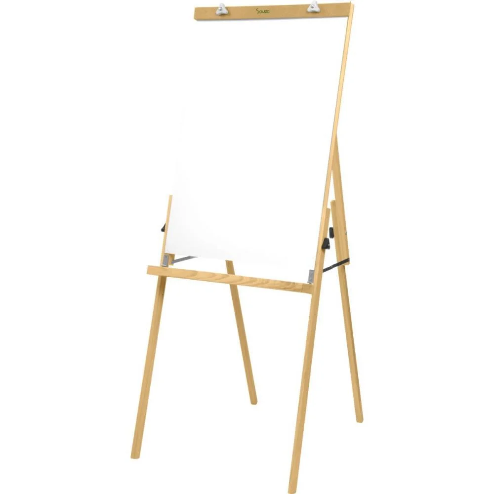 Cavalete Para Flip-Chart Compacto Branco Pinus Luxo Souza - imagem 3