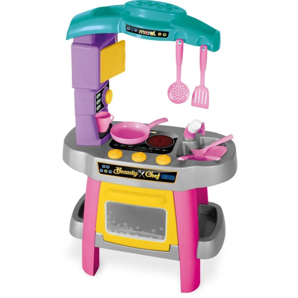 Brincando De Casinha Cozinha Beauty Chef Rosa Maral (Unidade) - imagem 2
