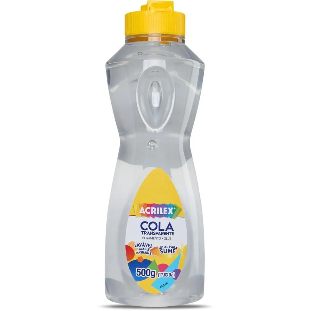 Cola Escolar Transparente 500G. Acrilex (Pct.c/04) - imagem 3