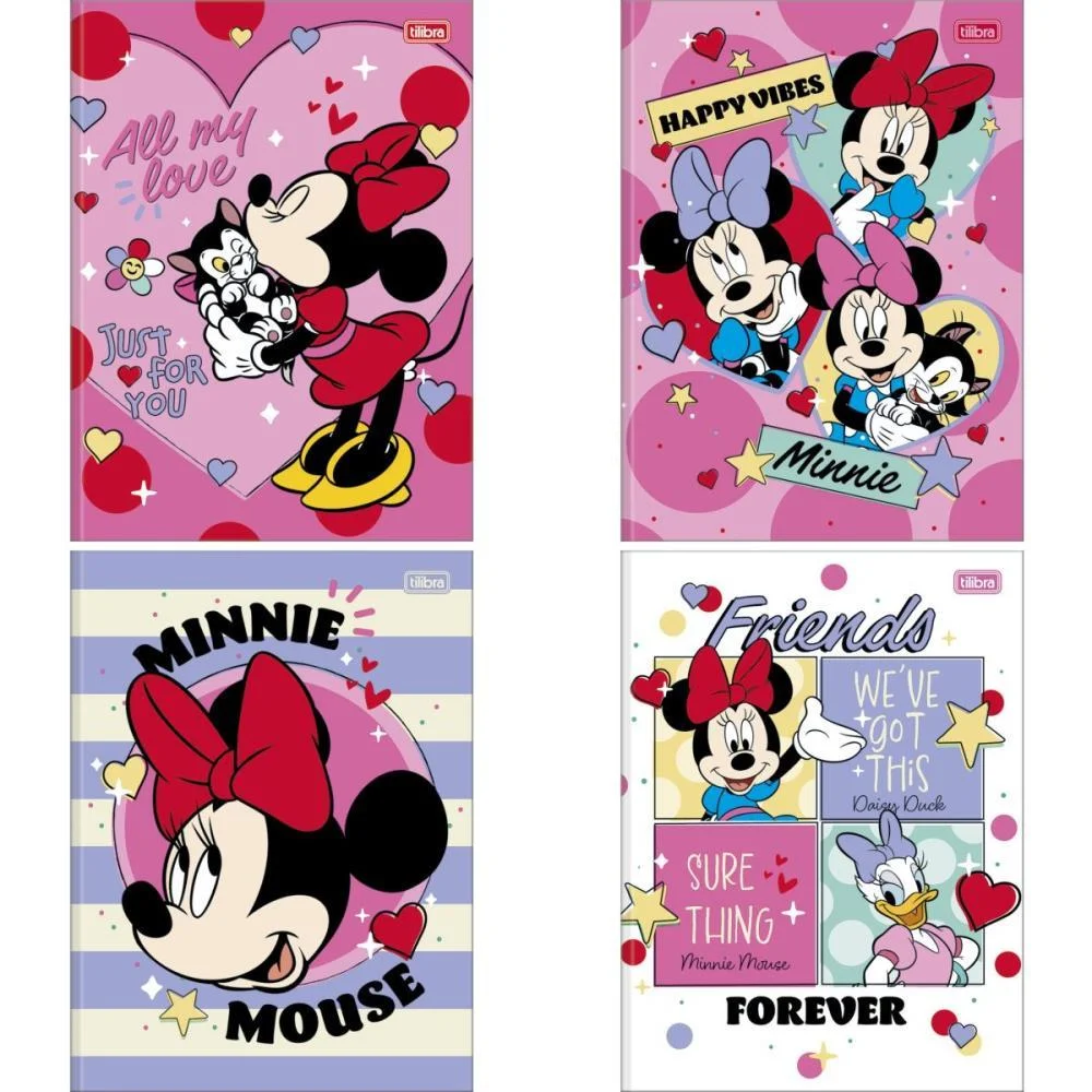 Caderno Brochurao Capa Dura Minnie 80Fls. Tilibra (Pct.c/05) - imagem 2