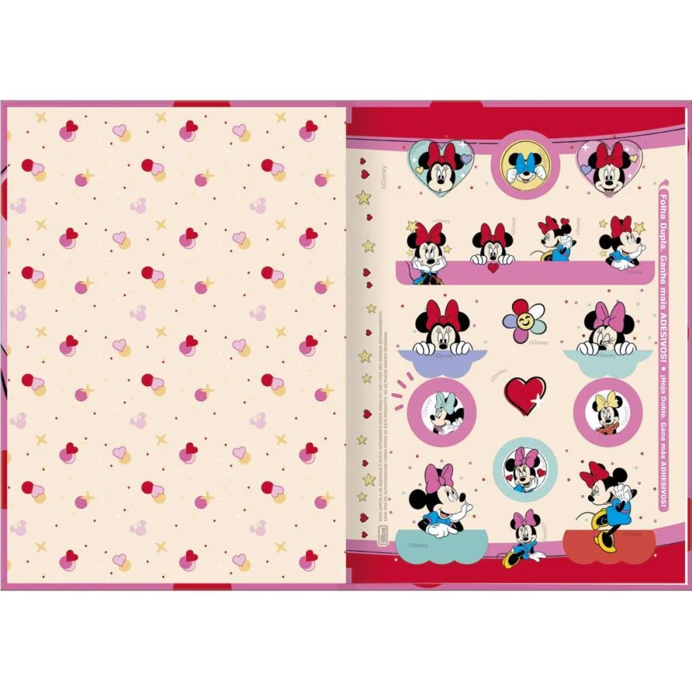 Caderno Brochura 1/4 Capa Dura Minnie 80Fls. Tilibra (Pct.c/05) - imagem 4