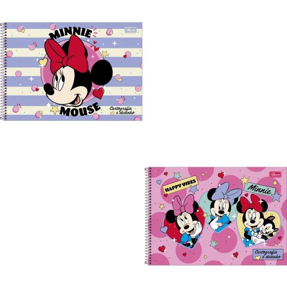 Caderno Desenho Univ Capa Dura Minnie 80Fls. Tilibra (Pct.c/04) - imagem 2
