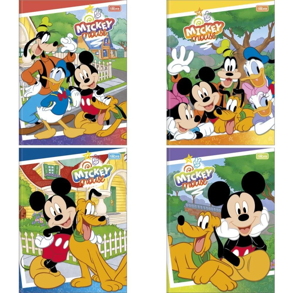 Caderno Brochurao Capa Dura Mickey 80Fls. Tilibra (Pct.c/05) - imagem 2