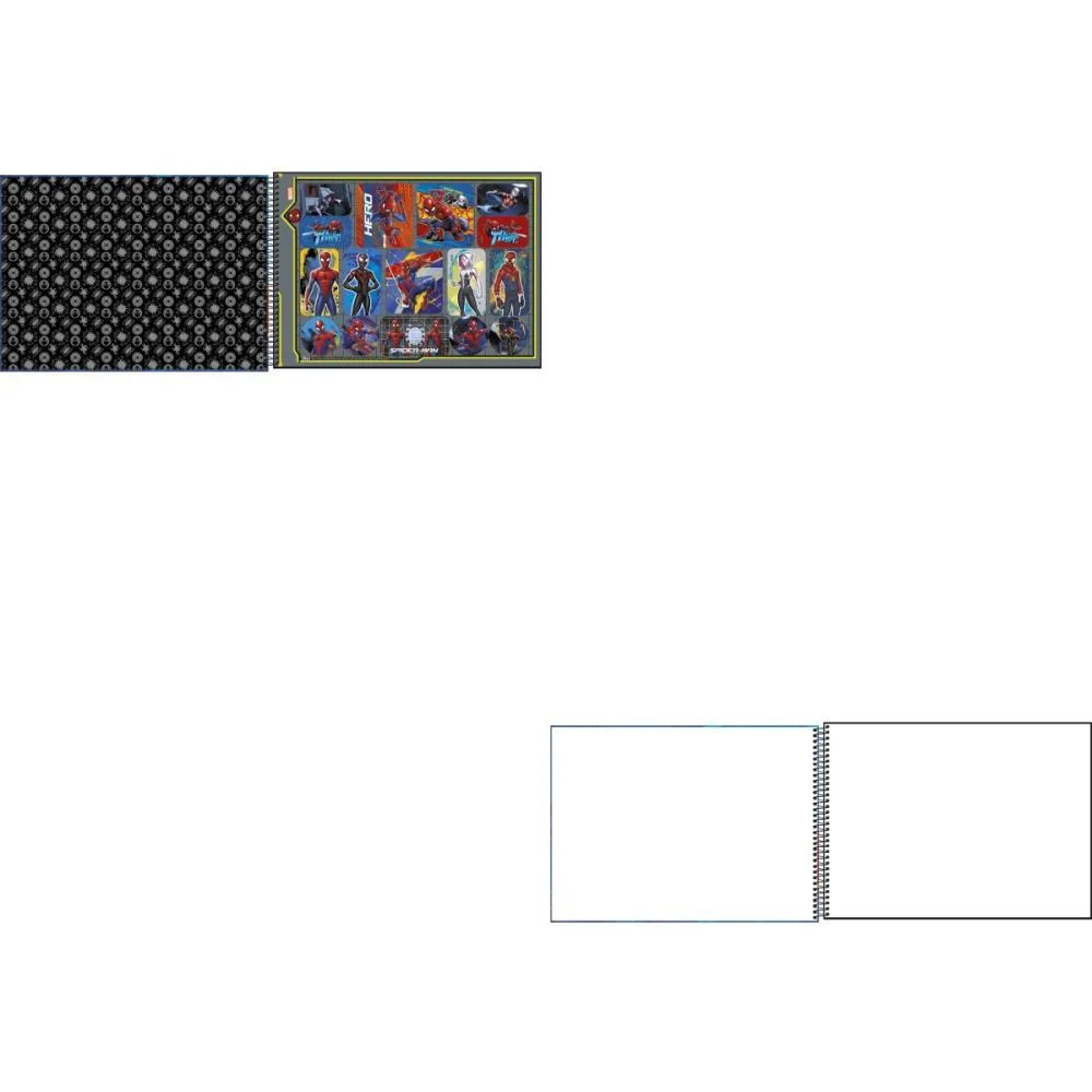 Caderno Desenho Univ Capa Dura Spider-Man 80Fls. Tilibra (Pct.c/04) - imagem 3