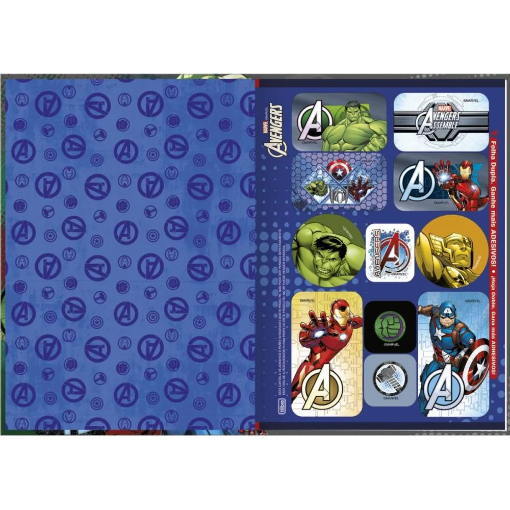 Caderno Brochurao Capa Dura Avengers 80Fls. Tilibra (Pct.c/05) - imagem 3