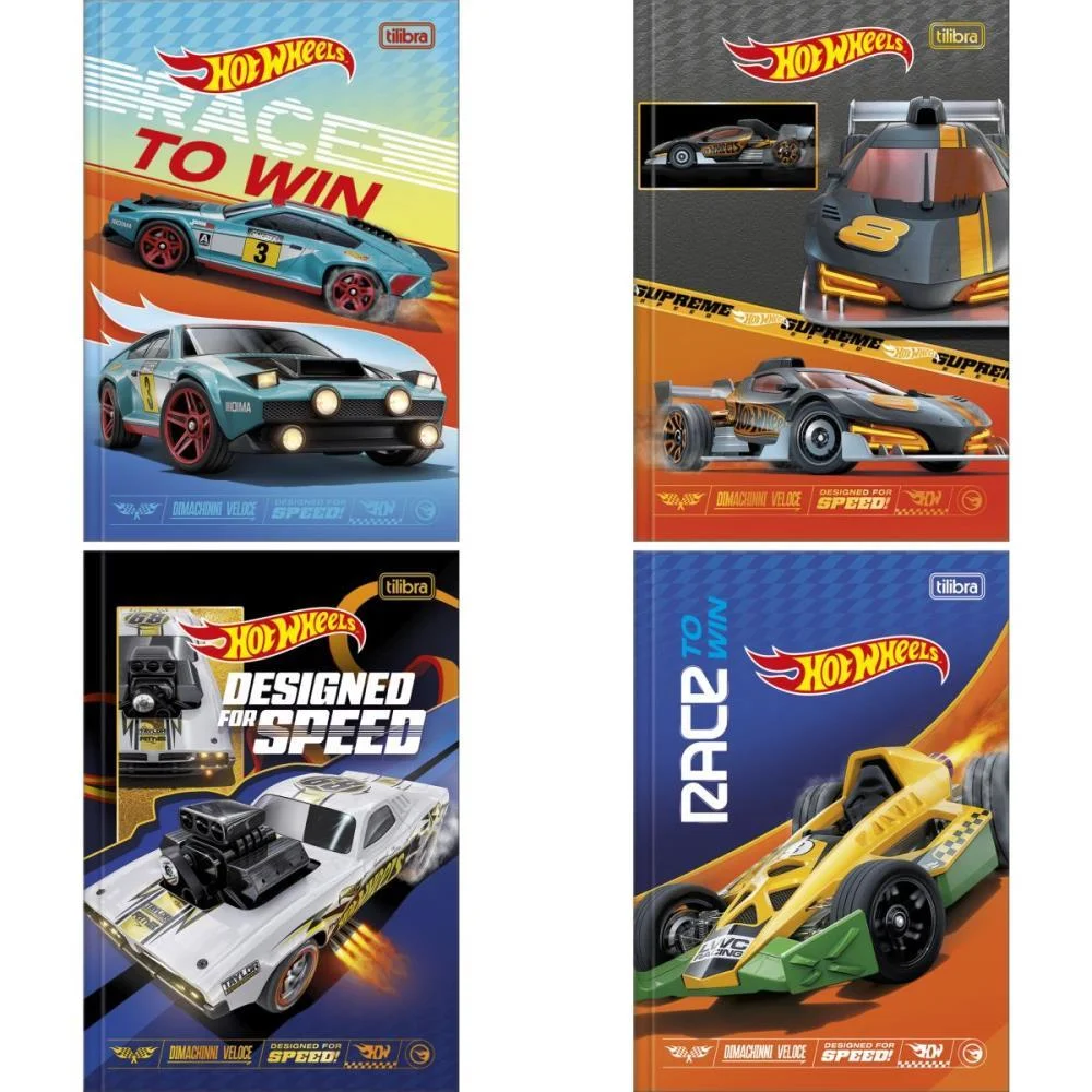 Caderno Brochurao Capa Dura Hot Wheels 80Fls. Tilibra (Pct.c/05) - imagem 4