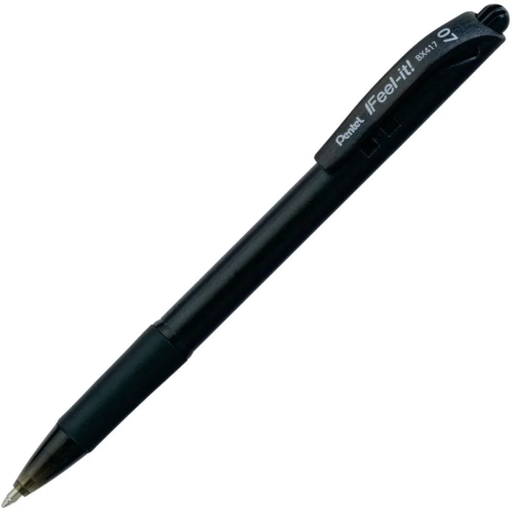 Caneta Esferografica Feel It 0,7Mm Preta Pentel (Cx.c/12) - imagem 2